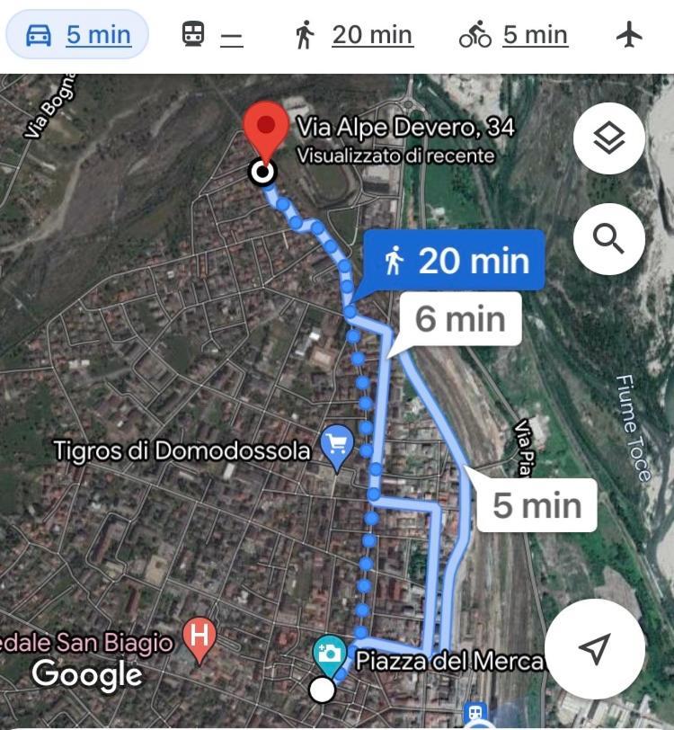 "La Bella Della Cappuccina" Casa Con Parcheggio Interno Gratuito Appartement Domodossola Buitenkant foto